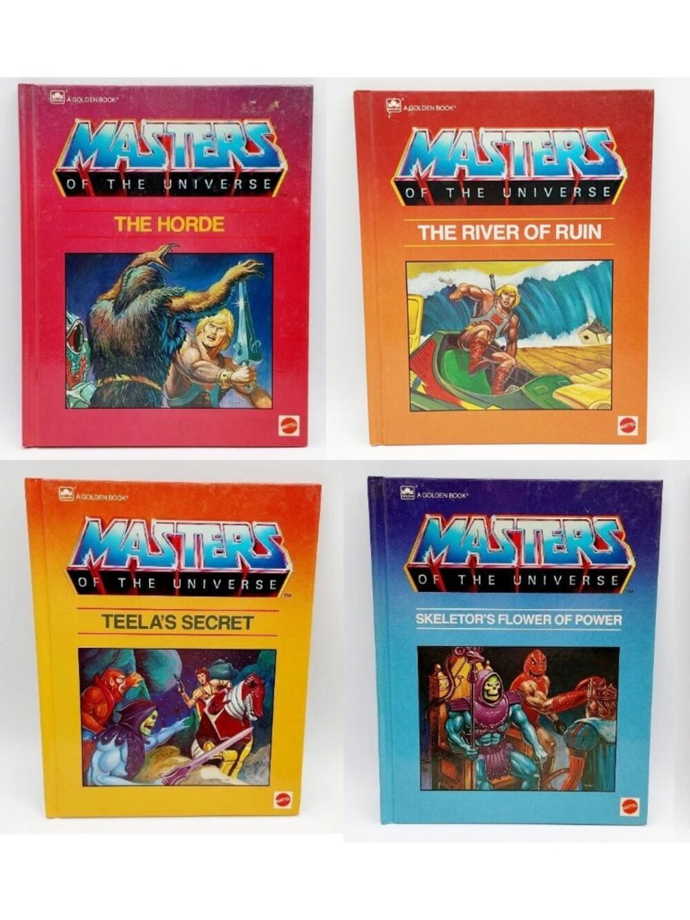 Masters of the Universe: Set of 4 Storybooks 80s Vintage Golden Books